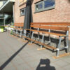 Verplaatsbare mini tribunes 3 Doordat deze tennisbanken verhoogd zijn, hebben uw toeschouwers een uitstekend zicht op het veld. Comfortabel de wedstrijd of training bekijken.